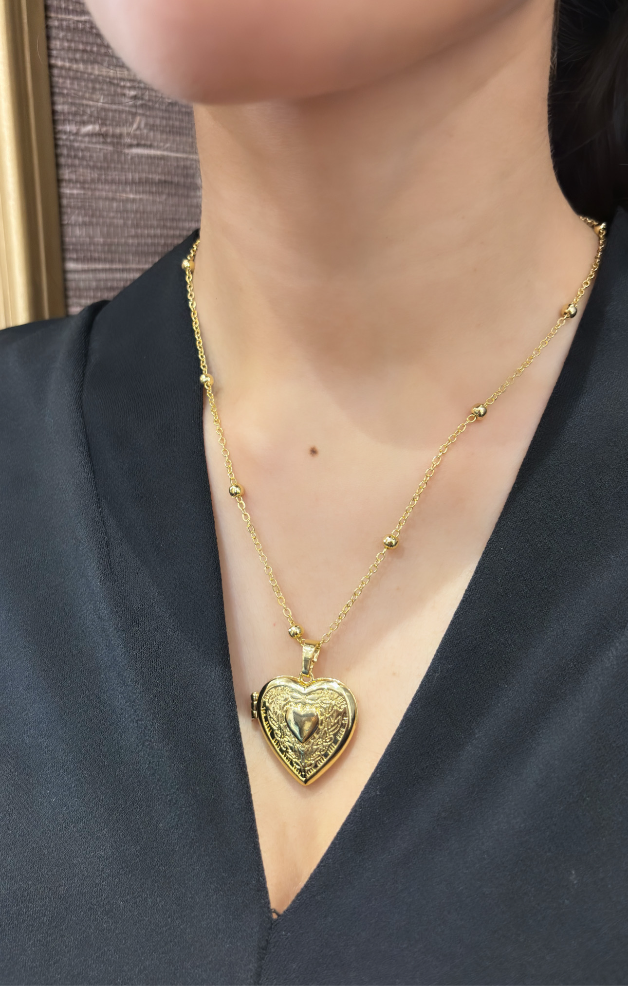 The lock heart necklace