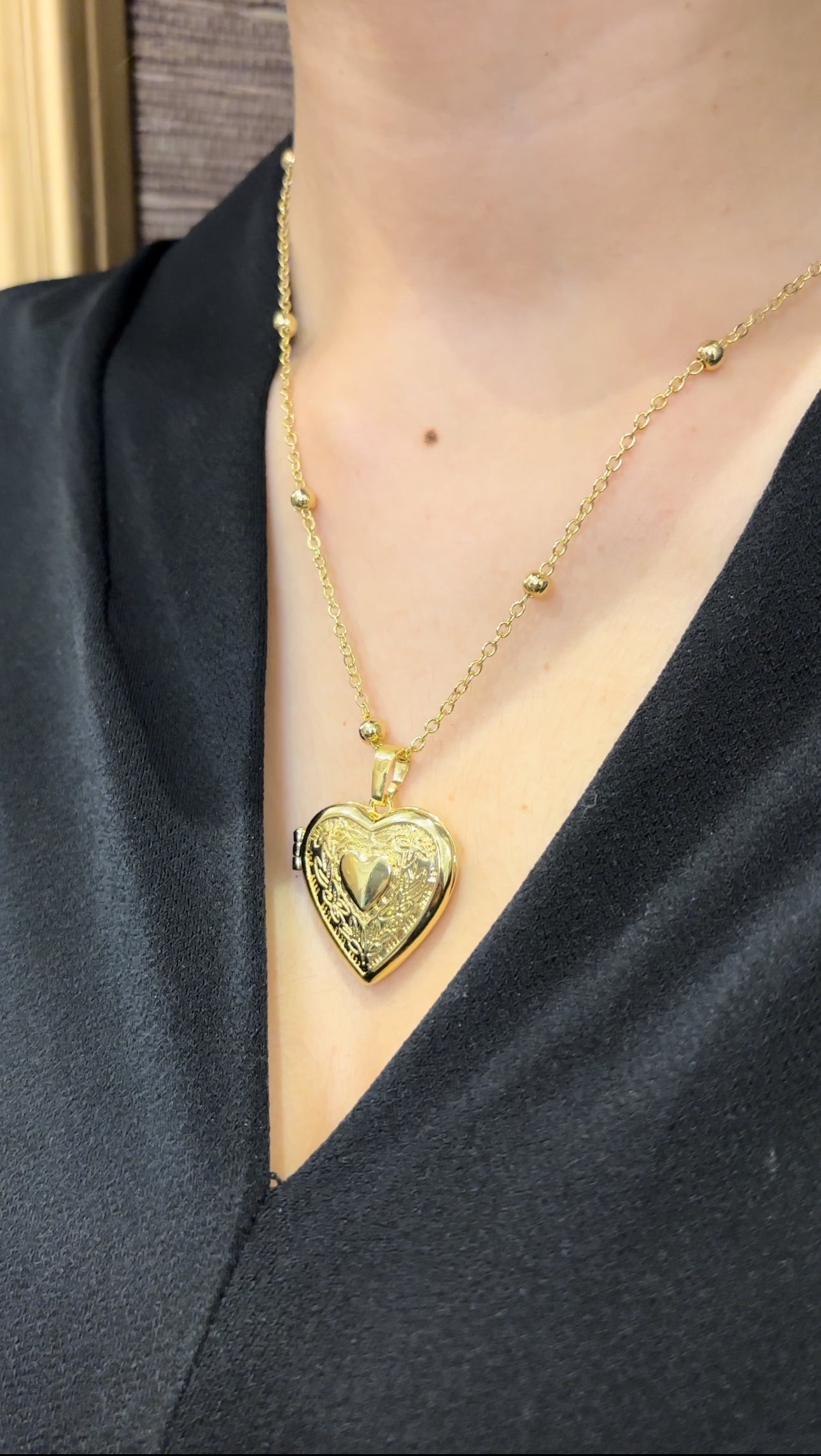 The lock heart necklace